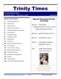March 2018 Trinity Times thumbnail link